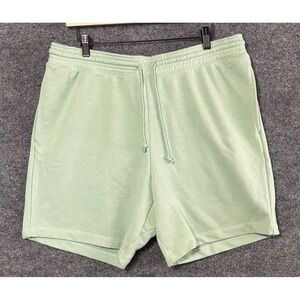 GAP French Terry Shorts Mint Green Elastic Waist Drawstring Mens Large NWT